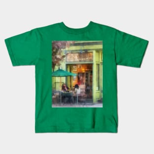 Hoboken NJ - Coffee and Tea Shop Kids T-Shirt